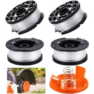 BARKBUSTERS 4 Pcs Bobines De Rechange De Tondeuse À Gazon Blanc Bobine De Remplacement À Alimentation Automatique En Nylon Bobine De Rechange Pour Coupe-bordure Coupe-herbe, 1,65 Mm De Diamètre - Publicité BARKBUSTERS 4 Pcs Bobines De Rechange De Tondeuse À Gazon Blanc Bobine De Remplacement À Alimentation Automatique En Nylon Bobine De Rechange Pour Coupe-bordure Coupe-herbe, 1,65 Mm De Diamètre - Publicité