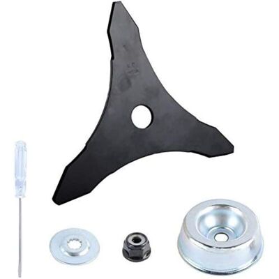 BRAST 12"x 3t Lame De Débroussailleuse Avec Kit D'Entretien D'Accessoire D'Adaptateur De Lame De Tondeuse À Gazon - Publicité BRAST 12"x 3t Lame De Débroussailleuse Avec Kit D'Entretien D'Accessoire D'Adaptateur De Lame De Tondeuse À Gazon - Publicité