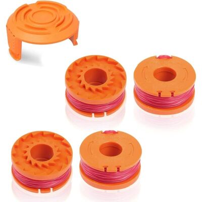 Melissa Worx Wa0010 Worx 20v Tondeuse À Gazon Bobine De Fil De Rechange Longue Durée Ø 1,65 Mm/3 M Compatible Avec Wg150, Wg151.5, Wg160, Wg163e.2, Wg163e.1, Wg174, Wg180 (4 Bobines + 1 Capuchons) - Publicité Melissa Worx Wa0010 Worx 20v Tondeuse À Gazon Bobine De Fil De Rechange Longue Durée Ø 1,65 Mm/3 M Compatible Avec Wg150, Wg151.5, Wg160, Wg163e.2, Wg163e.1, Wg174, Wg180 (4 Bobines + 1 Capuchons) - Publicité