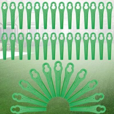 ABYSSE 120 Pièces Lames De Rechange Pour Coupe Bordure,tondeuse À Gazon En Plastique Lames,lames De Coupe En Plastique De Remplacement,lames De Grass Trimmer Brush Cutter,lames En Plastique De Rechange - Publicité ABYSSE 120 Pièces Lames De Rechange Pour Coupe Bordure,tondeuse À Gazon En Plastique Lames,lames De Coupe En Plastique De Remplacement,lames De Grass Trimmer Brush Cutter,lames En Plastique De Rechange - Publicité