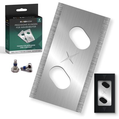 GRASSLIN 8 - Lame De Rechange - Accessoire Tondeuse Robot - Coupe Précise Et Silencieuse - Pour Robomow Et Cub Cadet - Argent - 5x2cm - Publicité GRASSLIN 8 - Lame De Rechange - Accessoire Tondeuse Robot - Coupe Précise Et Silencieuse - Pour Robomow Et Cub Cadet - Argent - 5x2cm - Publicité