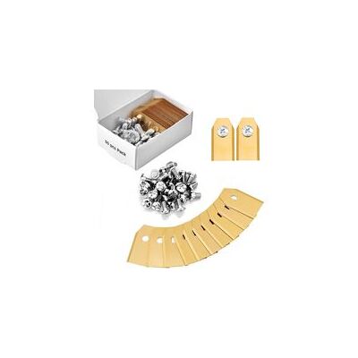 OEM 45 Pièces Lame Robot Tondeuse, Lames En Titane 0,75 Mm, Lames De Robot Tondeuse À Gazon Pour Husqvarna Automower, Gardena, Yard Force, Accessoires Pour Robots À Gazon - Publicité OEM 45 Pièces Lame Robot Tondeuse, Lames En Titane 0,75 Mm, Lames De Robot Tondeuse À Gazon Pour Husqvarna Automower, Gardena, Yard Force, Accessoires Pour Robots À Gazon - Publicité
