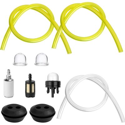 GRASSLIN Lot De 3 Tuyaux De Carburant, 2 Filtre, 4 Pompes D'Amorçage, Universel Pour Débroussailleuse Tondeuse - Publicité GRASSLIN Lot De 3 Tuyaux De Carburant, 2 Filtre, 4 Pompes D'Amorçage, Universel Pour Débroussailleuse Tondeuse - Publicité