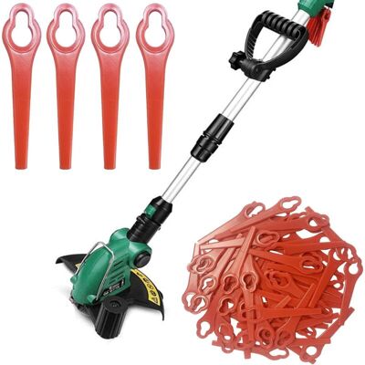 URSUS 100 Pcs Lames De Rechange En Plastique, Lame Coupe Bordure Tondeuse À Gazon, Lame Plastique Coupe Bordure - Publicité URSUS 100 Pcs Lames De Rechange En Plastique, Lame Coupe Bordure Tondeuse À Gazon, Lame Plastique Coupe Bordure - Publicité