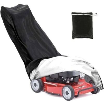 ABYSSE Housse De Tondeuse À Gazon 210d En Polyester Pour Tondeuse, Avec Cordon De Serrage Et Sac De Rangement (1,9 M 0,6 M X 1,1 M) - Publicité ABYSSE Housse De Tondeuse À Gazon 210d En Polyester Pour Tondeuse, Avec Cordon De Serrage Et Sac De Rangement (1,9 M 0,6 M X 1,1 M) - Publicité