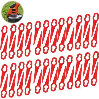 ABYSSE 60pcs Coupe-bordure En Plastique,lames De Coupe En Plastique,lames De Rechange Pour Coupe-bordure,pelouse Tondeuse Accessoires,tondeuse À Gazon En Plastique Lames,lames De Rechange En Plastique - Publicité ABYSSE 60pcs Coupe-bordure En Plastique,lames De Coupe En Plastique,lames De Rechange Pour Coupe-bordure,pelouse Tondeuse Accessoires,tondeuse À Gazon En Plastique Lames,lames De Rechange En Plastique - Publicité