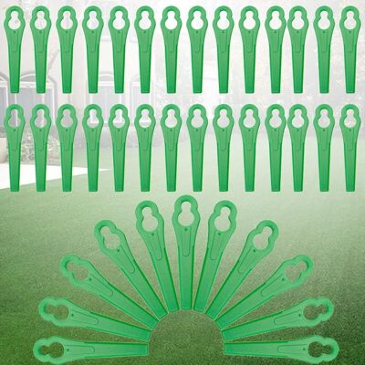 MOXIE 120 Pièces Lames De Rechange Pour Coupe Bordure,tondeuse À Gazon En Plastique Lames,lames De Coupe En Plastique De Remplacement,lames De Grass Trimmer Brush Cutter,lames En Plastique De Rechange - Publicité MOXIE 120 Pièces Lames De Rechange Pour Coupe Bordure,tondeuse À Gazon En Plastique Lames,lames De Coupe En Plastique De Remplacement,lames De Grass Trimmer Brush Cutter,lames En Plastique De Rechange - Publicité