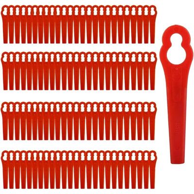 URSUS Lames De Rechange En Plastique, Rouge Lame Coupe Bordure Tondeuse À Gazon, Lame Plastique Coupe Bordure, Lames De Rechange Pour Coupe Bordure Sans Fil - 100 Pièces - Publicité URSUS Lames De Rechange En Plastique, Rouge Lame Coupe Bordure Tondeuse À Gazon, Lame Plastique Coupe Bordure, Lames De Rechange Pour Coupe Bordure Sans Fil - 100 Pièces - Publicité