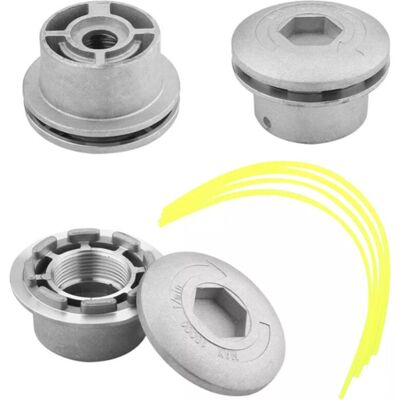 VEXXOL Tete De Debroussailleuse - Aluminium - Universelle Pour Tondeuse A Gazon A Essence - 4 Fils Inclus - Publicité VEXXOL Tete De Debroussailleuse - Aluminium - Universelle Pour Tondeuse A Gazon A Essence - 4 Fils Inclus - Publicité