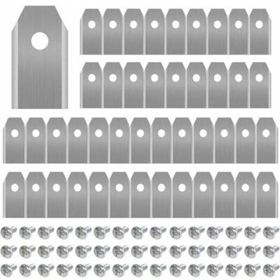 BARKBUSTERS Lame De Tondeuse,45 X Lames De Couteau En Titane Pour Toutes Les Tondeuses Robotiques Husqvarn/automower/ Yardforce/gardena(3g-0.75mm) Avec 45 Vis, Lames De Rechange Pour Modèles 105,310,315, - Publicité BARKBUSTERS Lame De Tondeuse,45 X Lames De Couteau En Titane Pour Toutes Les Tondeuses Robotiques Husqvarn/automower/ Yardforce/gardena(3g-0.75mm) Avec 45 Vis, Lames De Rechange Pour Modèles 105,310,315, - Publicité