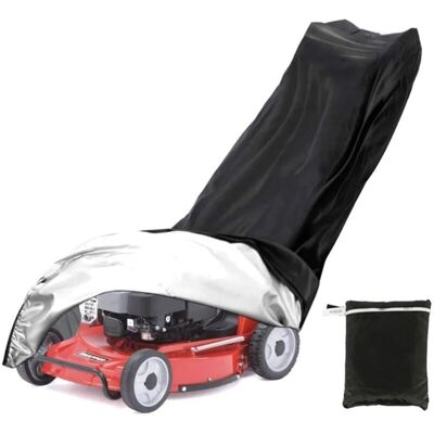 BRAST Ymyny Housse De Tondeuse À Gazon Imperméable À L'Eau Et À La Poussière En Polyester 210d Avec Cordo - Publicité BRAST Ymyny Housse De Tondeuse À Gazon Imperméable À L'Eau Et À La Poussière En Polyester 210d Avec Cordo - Publicité