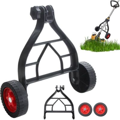 MOXIE Sjlerst Roues De Support Pour Tondeuse À Gazon Roues, Réglables Pour Tige De Coupe De 25 À 28 Mm Roue Auxiliaire Facile À Pousser Pour Fixation De Coupe-bordure - Publicité MOXIE Sjlerst Roues De Support Pour Tondeuse À Gazon Roues, Réglables Pour Tige De Coupe De 25 À 28 Mm Roue Auxiliaire Facile À Pousser Pour Fixation De Coupe-bordure - Publicité
