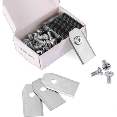 Barkbusters45 X Lames De Couteau En Titane Pour Toutes Les Tondeuses Robotiques Husqvarn/automower/ Yardforce/gardena(3g-0.75mm) Avec 45 Vis, Lames De Rechange Pour Modèles 105,310,315,320,420,430x,r4 - Publicité Barkbusters45 X Lames De Couteau En Titane Pour Toutes Les Tondeuses Robotiques Husqvarn/automower/ Yardforce/gardena(3g-0.75mm) Avec 45 Vis, Lames De Rechange Pour Modèles 105,310,315,320,420,430x,r4 - Publicité