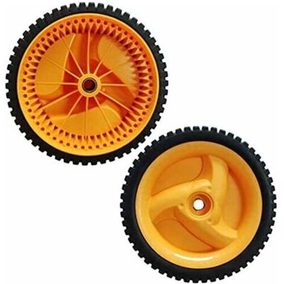 ABYSSE Paire De Roues Motrices 195 Mm – 53 Dents Pour Tondeuses À Gazon – Traction Améliorée Sur Terrains Variés – Caoutchouc Durable - Publicité ABYSSE Paire De Roues Motrices 195 Mm – 53 Dents Pour Tondeuses À Gazon – Traction Améliorée Sur Terrains Variés – Caoutchouc Durable - Publicité