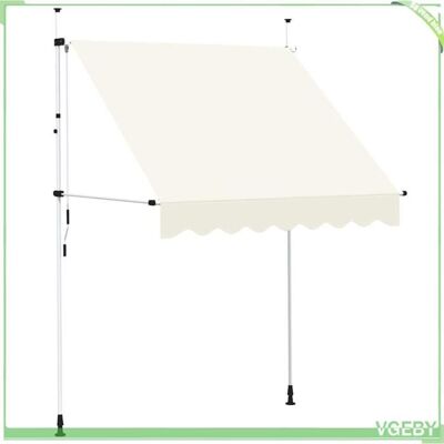 OEM Auvent Rétractable Manuel - Fafeicy - 143694 - Crème - 200 Cm - Projection 120 Cm - Publicité OEM Auvent Rétractable Manuel - Fafeicy - 143694 - Crème - 200 Cm - Projection 120 Cm - Publicité