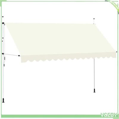 OEM Auvent Rétractable Manuel - Fafeicy - 143698 - 400 Cm - Projection 120 Cm - Crème - Publicité OEM Auvent Rétractable Manuel - Fafeicy - 143698 - 400 Cm - Projection 120 Cm - Crème - Publicité