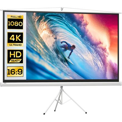 OEM Écran De Projection 100 Pouces Avec Support Trépied Hauteur Réglable 4k Hd 16 9 - Publicité OEM Écran De Projection 100 Pouces Avec Support Trépied Hauteur Réglable 4k Hd 16 9 - Publicité