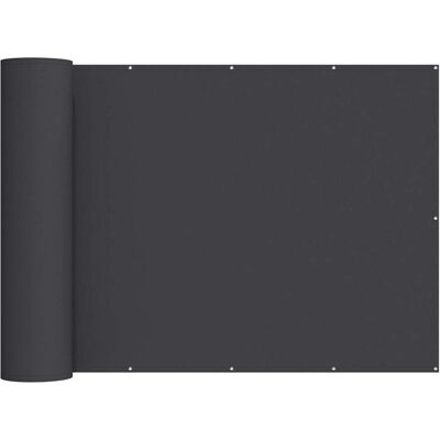 Vidaxl Balcony Privacy Screen 180 X 500 Cm Fabric With Pu Coated Black - Publicité Vidaxl Balcony Privacy Screen 180 X 500 Cm Fabric With Pu Coated Black - Publicité