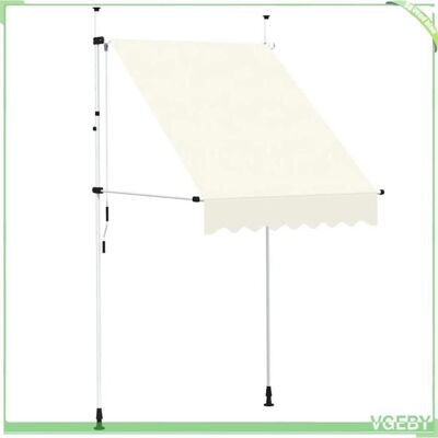OEM Auvent Manuel Rétractable - Fafeicy - 143693 - Crème - 150 Cm - Projection 120 Cm - Publicité OEM Auvent Manuel Rétractable - Fafeicy - 143693 - Crème - 150 Cm - Projection 120 Cm - Publicité