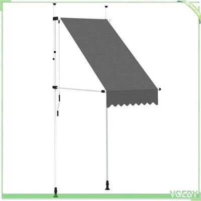 OEM Auvent Rétractable Manuel - Fafeicy - 145832 - 100 Cm - Anthracite - Projection 120 Cm - Publicité OEM Auvent Rétractable Manuel - Fafeicy - 145832 - 100 Cm - Anthracite - Projection 120 Cm - Publicité