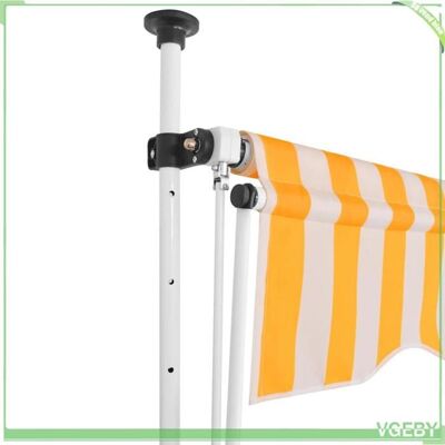 OEM Auvent Rétractable Manuel - Faf Eicy - 43231 - 150 Cm - Rayures Orange Et Blanc - Projection 120 Cm - Publicité OEM Auvent Rétractable Manuel - Faf Eicy - 43231 - 150 Cm - Rayures Orange Et Blanc - Projection 120 Cm - Publicité