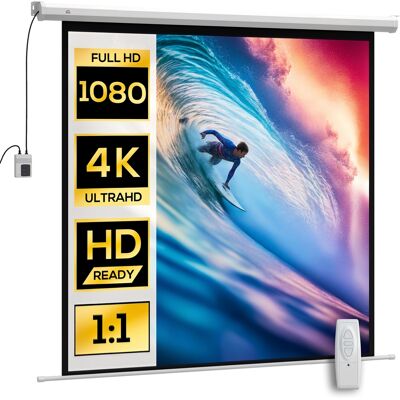 OEM Écran De Projection Motorisé 85 Pouces 4k Hd Mural Plafond Télécommande - Publicité OEM Écran De Projection Motorisé 85 Pouces 4k Hd Mural Plafond Télécommande - Publicité