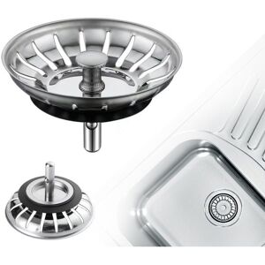 Ouylaf - 2 Pièces Bouchon Evier Cuisine Inox - Filtre Evier Universel (dia: 78mm), Bonde Evier Avec , Grille Evier Antiblocage, Panier Pour Evier Vidange Rapide - Publicité Ouylaf - 2 Pièces Bouchon Evier Cuisine Inox - Filtre Evier Universel (dia: 78mm), Bonde Evier Avec , Grille Evier Antiblocage, Panier Pour Evier Vidange Rapide - Publicité