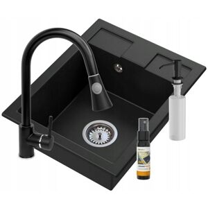 Granitan - Evier Dangle En Granit Noirsiphon 85059054 - Publicité Granitan - Evier Dangle En Granit Noirsiphon 85059054 - Publicité