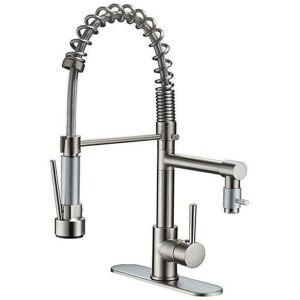 OEM Mitigeur De Cuisine Douchette Douche À Ressort 360° Raccords D'Évier Pivotants,robinet De Cuisine Et Douche Coulissante Double Fonction Haute Pression Brossé - Publicité OEM Mitigeur De Cuisine Douchette Douche À Ressort 360° Raccords D'Évier Pivotants,robinet De Cuisine Et Douche Coulissante Double Fonction Haute Pression Brossé - Publicité