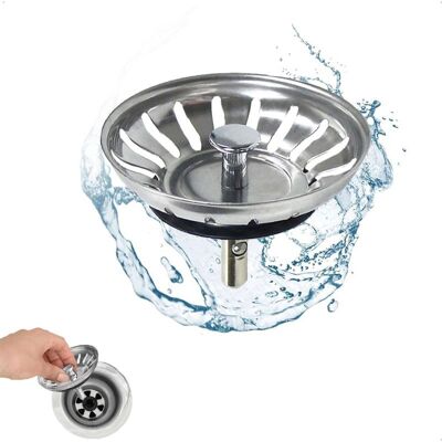 Vision Bonde De Vidange Universelle Pour Évier De Cuisine, Bouchon De Vidange De 80 Mm En Acier Inoxydable Avec Protection Anti-odeurs, Installation Facile Et Durable Pour Les Éviers - Publicité Vision Bonde De Vidange Universelle Pour Évier De Cuisine, Bouchon De Vidange De 80 Mm En Acier Inoxydable Avec Protection Anti-odeurs, Installation Facile Et Durable Pour Les Éviers - Publicité