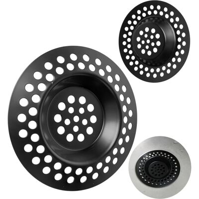 GRASSLIN 2 Pièces Tamis De Vidange, Acier Inoxydable, Ø 70 Mm, Ø 42 Mm, Noir, Pour Évier Cuisine Et Salle De Bains - Publicité GRASSLIN 2 Pièces Tamis De Vidange, Acier Inoxydable, Ø 70 Mm, Ø 42 Mm, Noir, Pour Évier Cuisine Et Salle De Bains - Publicité