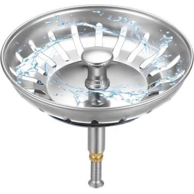 URSUS Filtre À Évier De Cuisine Ø 79mm, 1 Filtre Bouchon Evier Cuisine Avec Hauteur Réglable, Bouchon Evier Cuisine En Acier Inoxydable 304, Bonde Evier - Publicité URSUS Filtre À Évier De Cuisine Ø 79mm, 1 Filtre Bouchon Evier Cuisine Avec Hauteur Réglable, Bouchon Evier Cuisine En Acier Inoxydable 304, Bonde Evier - Publicité