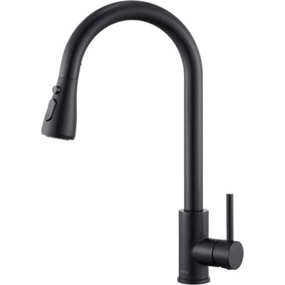OEM Mitigeur De Cuisine Noir, 3 Modes De Réglage, Robinet D'Évier Extractible, Bec Pivotant À 360°, Acier Inoxydable 304 - Publicité OEM Mitigeur De Cuisine Noir, 3 Modes De Réglage, Robinet D'Évier Extractible, Bec Pivotant À 360°, Acier Inoxydable 304 - Publicité