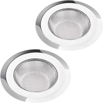 GRASSLIN Lot De 2 Filtre, Acier Inoxydable, Diamètre 11,4 Cm, Bord Large, Évier Cuisine - Publicité GRASSLIN Lot De 2 Filtre, Acier Inoxydable, Diamètre 11,4 Cm, Bord Large, Évier Cuisine - Publicité