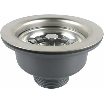 SCORPIO Bonde Évier Sans Trop Plein – Panier Inox 114 Mm – Acier Inoxydable – Finition Satinée Anti-rayures – Compatible Éviers En Granit Et Céramique - Publicité SCORPIO Bonde Évier Sans Trop Plein – Panier Inox 114 Mm – Acier Inoxydable – Finition Satinée Anti-rayures – Compatible Éviers En Granit Et Céramique - Publicité