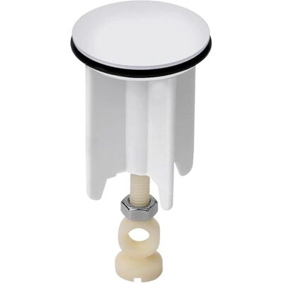 MOXIE Bouchon De Vidange Universel De Rechange Pour Évier De Cuisine Et Salle De Bain, Hauteur Réglable, Laiton Chromé, Blanc, 40 Mm - Publicité MOXIE Bouchon De Vidange Universel De Rechange Pour Évier De Cuisine Et Salle De Bain, Hauteur Réglable, Laiton Chromé, Blanc, 40 Mm - Publicité