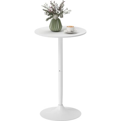 Generic Table De Bar Ronde Pour Îlot De Cuisine, Haute, Gain De Place, Ø60 X 102 Cm, Blanche - Publicité Generic Table De Bar Ronde Pour Îlot De Cuisine, Haute, Gain De Place, Ø60 X 102 Cm, Blanche - Publicité