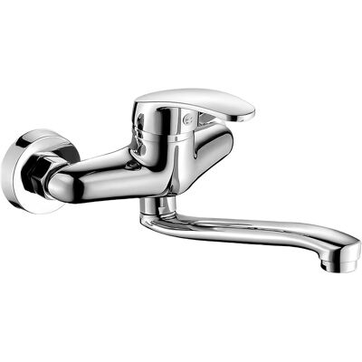 OEM Robinet De Cuisine Mural Mitigeur Monocommande Eau Chaude Et Froide, Rotation 360°, Bras Pivotant 25 Cm, Finition Argent Et Noir. Publicité OEM Robinet De Cuisine Mural Mitigeur Monocommande Eau Chaude Et Froide, Rotation 360°, Bras Pivotant 25 Cm, Finition Argent Et Noir. Publicité