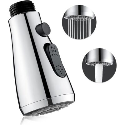 GRASSLIN 1 Douchette Robinet 2 Modes, Plastique Résistant, Pivotant 360°, Pour Cuisine Et Buanderie - Publicité GRASSLIN 1 Douchette Robinet 2 Modes, Plastique Résistant, Pivotant 360°, Pour Cuisine Et Buanderie - Publicité