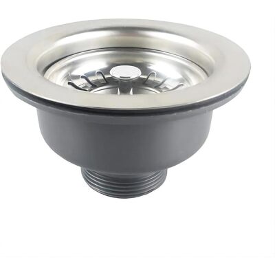 GRASSLIN 1 - Bonde D'Évier - Panier Inox - Acier Inoxydable Et Abs - Pour Trou 83-90mm - Finition Satin Anti-rayures - Cuisine - Argent - 110 Mm - Publicité GRASSLIN 1 - Bonde D'Évier - Panier Inox - Acier Inoxydable Et Abs - Pour Trou 83-90mm - Finition Satin Anti-rayures - Cuisine - Argent - 110 Mm - Publicité