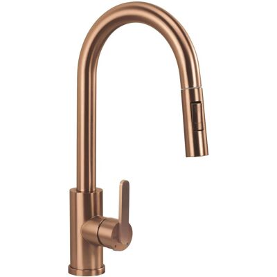 Rea – Robinet De Cuisine Orientable Extractible En Laiton – Finition Cuivre Brossé Pvd – Bec Pivotant – Hauteur 380mm – Portée 230mm - Publicité Rea – Robinet De Cuisine Orientable Extractible En Laiton – Finition Cuivre Brossé Pvd – Bec Pivotant – Hauteur 380mm – Portée 230mm - Publicité
