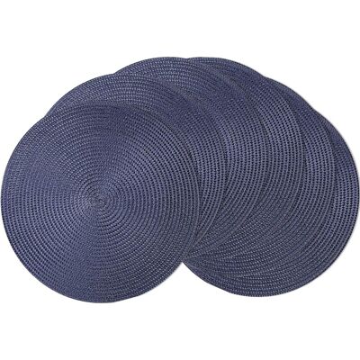GRASSLIN Lot De 6 Sets De Table Rond, 36cm, Plastique Résistant À La Chaleur, Antidérapant Pour Cuisine Restaurant Hôtel - Publicité GRASSLIN Lot De 6 Sets De Table Rond, 36cm, Plastique Résistant À La Chaleur, Antidérapant Pour Cuisine Restaurant Hôtel - Publicité