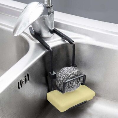 Scotch Porte-éponges De Cuisine 2 En 1, Support De Rangement Pour Évier Sans Perçage, Peut Contenir Des Éponges, Des Brosses Et De La Vaisselle, Comprend Un Bouchon D'Évier, Noir. Publicité Scotch Porte-éponges De Cuisine 2 En 1, Support De Rangement Pour Évier Sans Perçage, Peut Contenir Des Éponges, Des Brosses Et De La Vaisselle, Comprend Un Bouchon D'Évier, Noir. Publicité