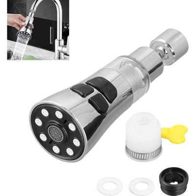 Vision Douchette Extractible Pour Évier De Cuisine, Pivotante À 720°, 3 Modes, Amovible, Antirouille, Interface Universelle, Bec De Robinet Économe En Eau - Publicité Vision Douchette Extractible Pour Évier De Cuisine, Pivotante À 720°, 3 Modes, Amovible, Antirouille, Interface Universelle, Bec De Robinet Économe En Eau - Publicité
