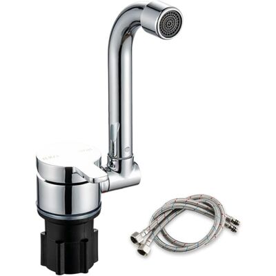 MOXIE Sjlerst Robinet De Cuisine Pliable, Robinet D'Évier Rotatif À 360 Degrés Robinet Mélangeur D'Eau Froide Et Chaude À Une Main Robinet En Cuivre Pour Bateaux De Camping-car - Publicité MOXIE Sjlerst Robinet De Cuisine Pliable, Robinet D'Évier Rotatif À 360 Degrés Robinet Mélangeur D'Eau Froide Et Chaude À Une Main Robinet En Cuivre Pour Bateaux De Camping-car - Publicité