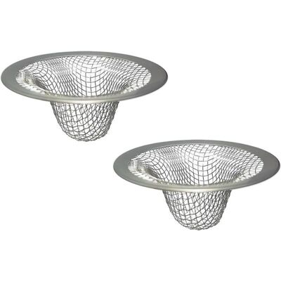 Scotch Deux Crépines D'Évier En Acier Inoxydable De 2,5 Cm (1 Pouce), Adaptées Aux Piscines, Aux Buanderies Et Aux Éviers De Camping-cars. Publicité Scotch Deux Crépines D'Évier En Acier Inoxydable De 2,5 Cm (1 Pouce), Adaptées Aux Piscines, Aux Buanderies Et Aux Éviers De Camping-cars. Publicité
