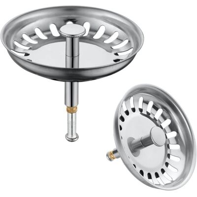 PELTOR Crépine D'Évier De Cuisine 79 Mm, Bouchon D'Évier En Acier Inoxydable, Lot De 2, Crépine Anti-obstruction, S'Adapte À La Plupart Des Éviers De Cuisine, Améliore La Commodité De La Cuisine - Publicité PELTOR Crépine D'Évier De Cuisine 79 Mm, Bouchon D'Évier En Acier Inoxydable, Lot De 2, Crépine Anti-obstruction, S'Adapte À La Plupart Des Éviers De Cuisine, Améliore La Commodité De La Cuisine - Publicité