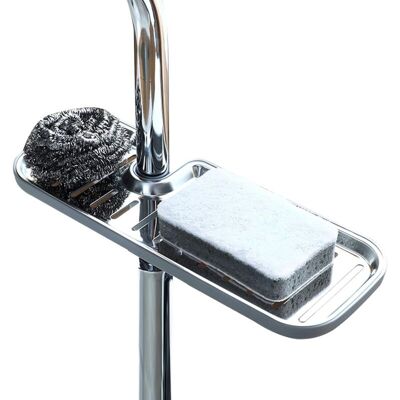 URSUS Porte-éponge Pour Robinet, Support De Rangement Pour Robinet, Support De Rangement Suspendu Réglable Pour Évier De Robinet De Cuisine En Acier Inoxydable (l) - Publicité URSUS Porte-éponge Pour Robinet, Support De Rangement Pour Robinet, Support De Rangement Suspendu Réglable Pour Évier De Robinet De Cuisine En Acier Inoxydable (l) - Publicité