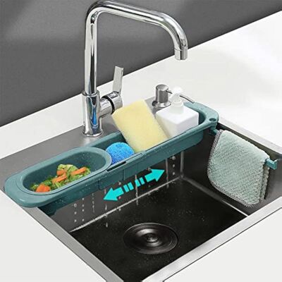 Vision Support De Bonde Télescopique Pour Évier, Organiseur D'Évier Avec Porte-serviettes, Porte-savon Extensible, Égouttoir À Éponge, Bac D'Évier De Cuisine (vert) - Publicité Vision Support De Bonde Télescopique Pour Évier, Organiseur D'Évier Avec Porte-serviettes, Porte-savon Extensible, Égouttoir À Éponge, Bac D'Évier De Cuisine (vert) - Publicité