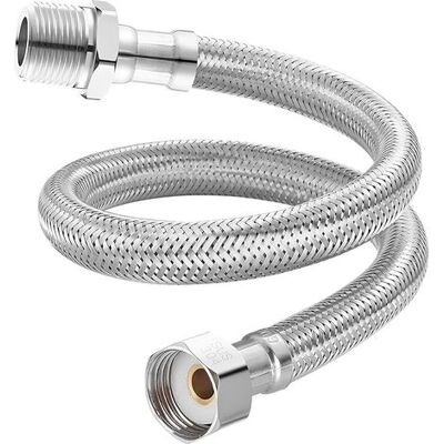 Zanussi 1 Pièces Tuyau De Raccordement Flexible, G1/2" Femelle X G1/2" Mâle Tuyau Tressé En Acier Inoxydable Pour Mitigeur Cuisine Robinet Lavabo, 40 Cm - Publicité Zanussi 1 Pièces Tuyau De Raccordement Flexible, G1/2" Femelle X G1/2" Mâle Tuyau Tressé En Acier Inoxydable Pour Mitigeur Cuisine Robinet Lavabo, 40 Cm - Publicité